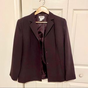 🔷 Vintage Women’s Purple Blazer w/ Shoulder Pads